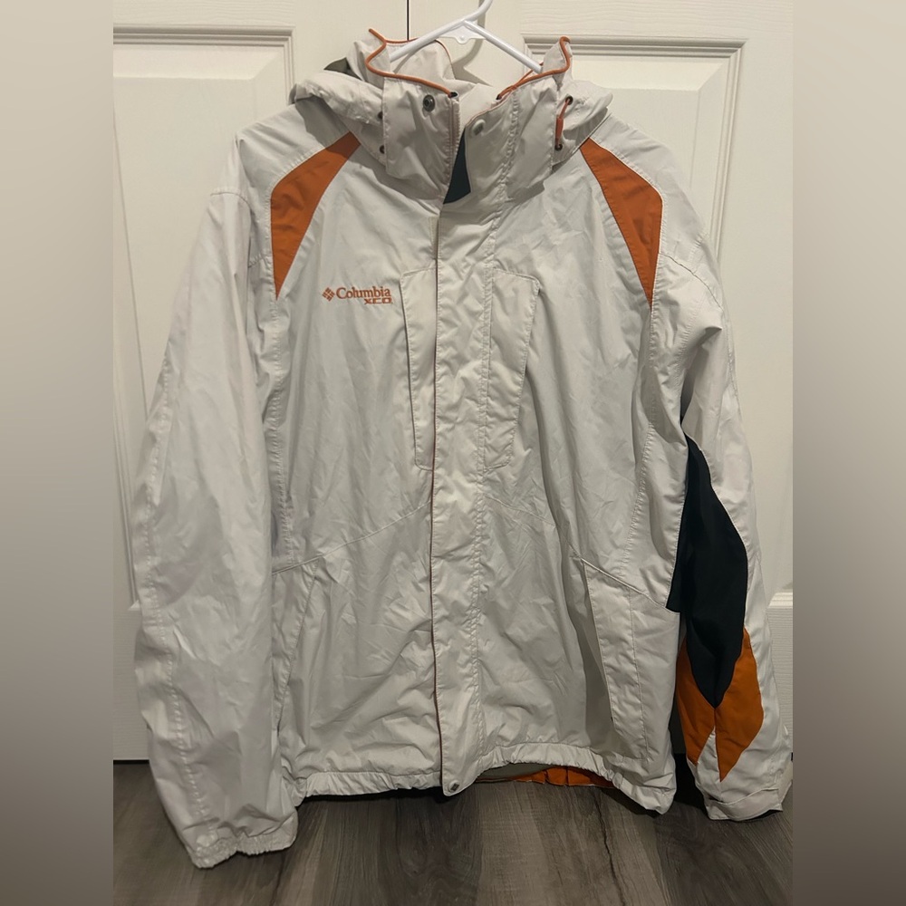 Columbia Orange and White Outdoor Jacket